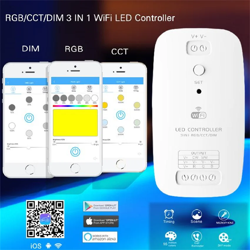 new design controller which includes RGB CCT changeable and dimmable | Освещение