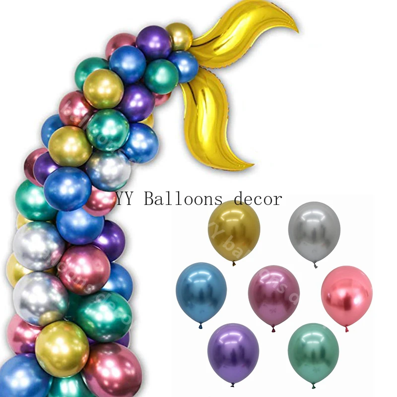 Горячие макароны шар Набор Для арки одеяло в виде хвоста русалки латексный