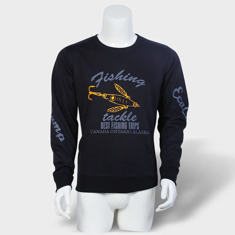 Осенняя мужская одежда для рыбалки с длинным рукавом мужской спортивный свитер