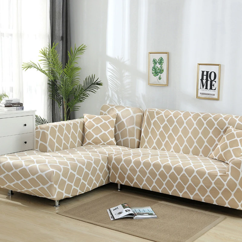 Скандинавский чехол для дивана универсальный секционный на четыре сезона