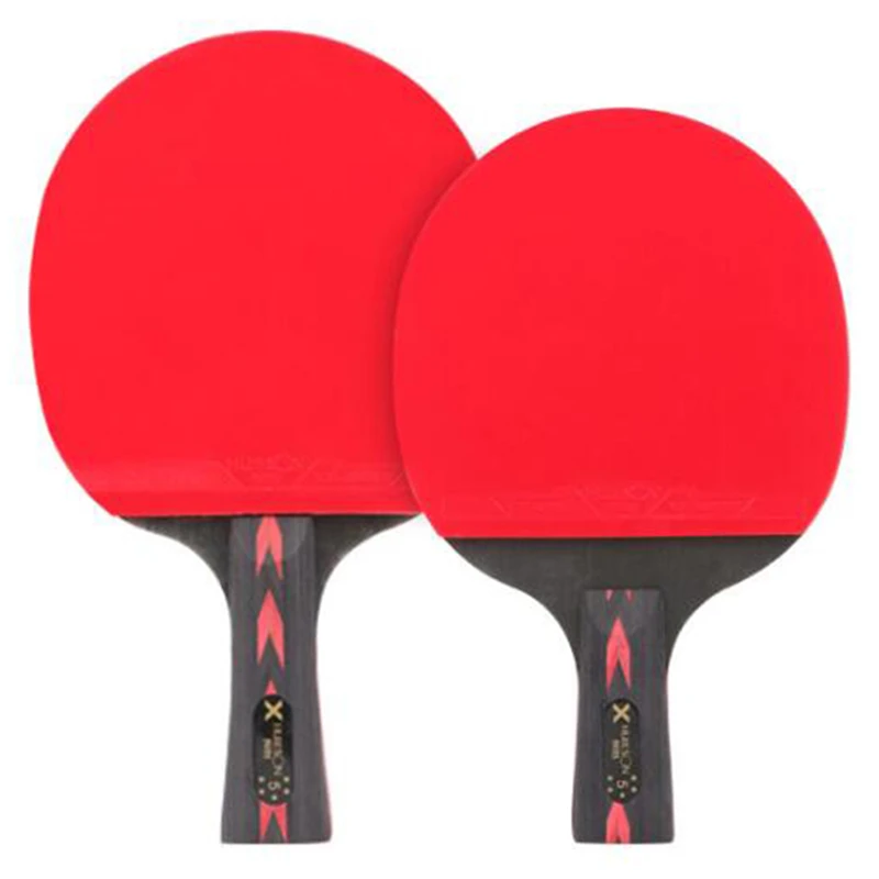 2Pcs New Upgraded Carbon Table Tennis Racket Set Super Powerful Ping Pong Bat For Adult Club Training | Спорт и развлечения