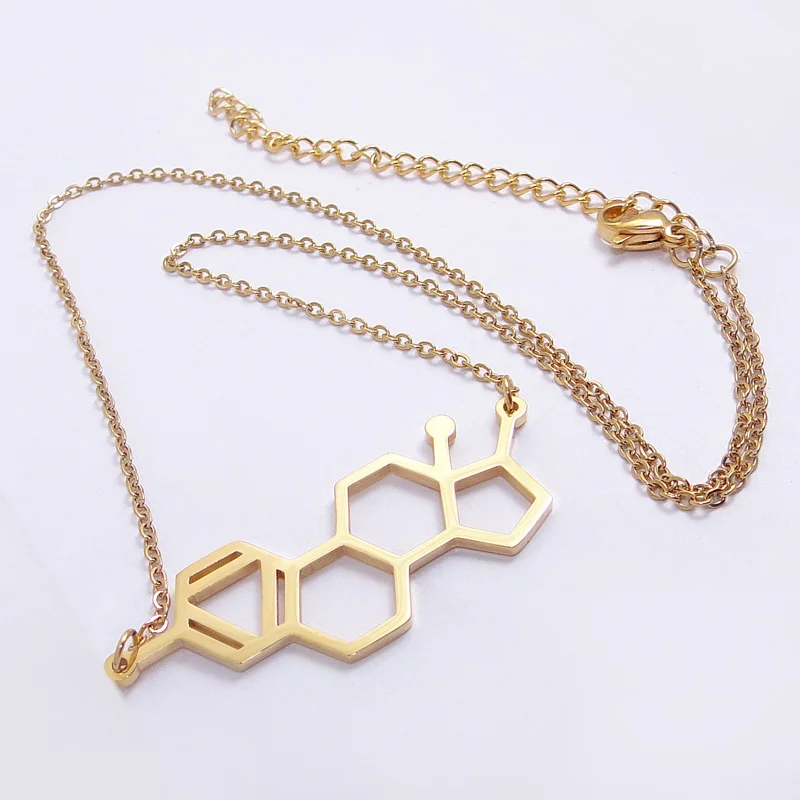 Эстрогеновое ожерелье с дизайном молекула медицинская бижутерия для женщин