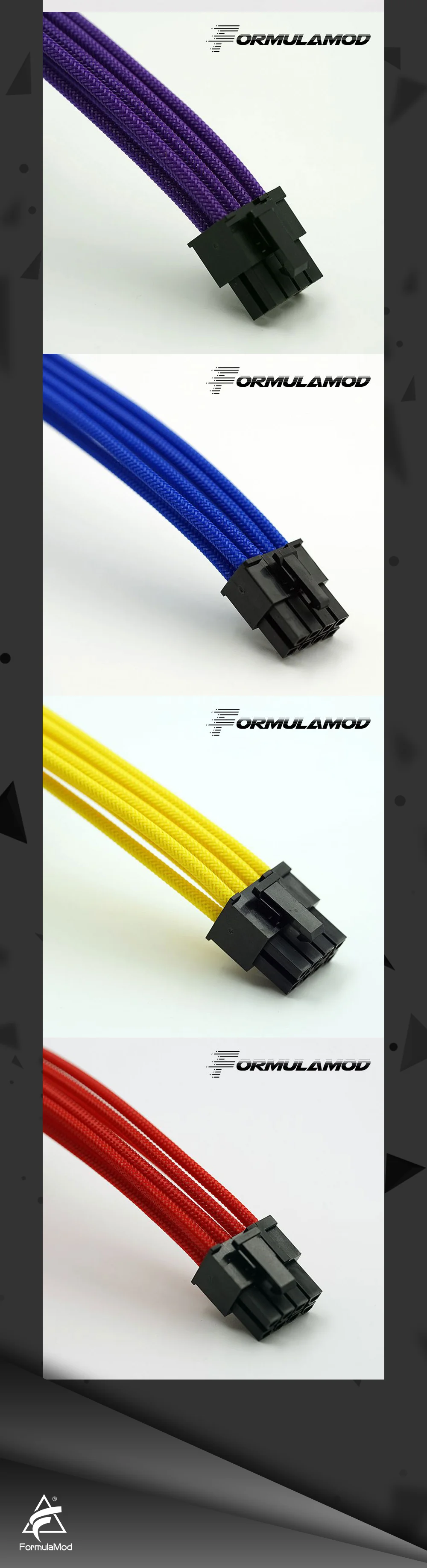 FormulaMod Fm-cpu 8P-A, ЦП 8Pin кабели расширения питания, материнская плата 18AWG 8Pin многоцветные соответствующие кабели расширения