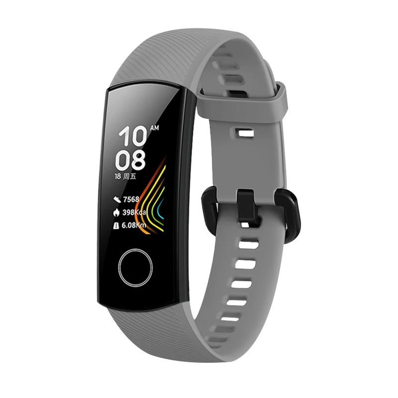 Силиконовый ремешок на запястье для huawei Honor Band 5 спортивный браслет ремешок для huawei Honor Band 5 Band 4 стандартная версия аксессуары