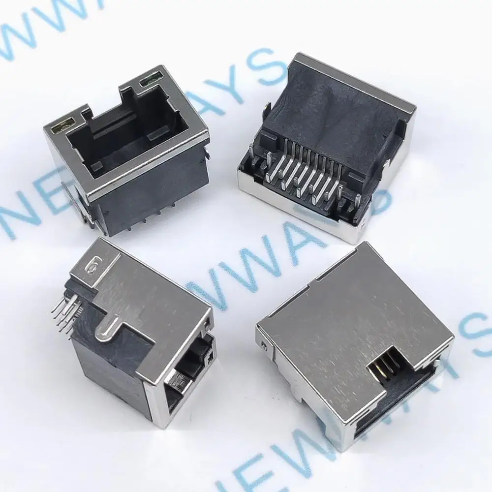 10 шт./лот Rj45 розетка Sp32 сетевой порт 8P8C Тонущая пластина с кристаллами разъем
