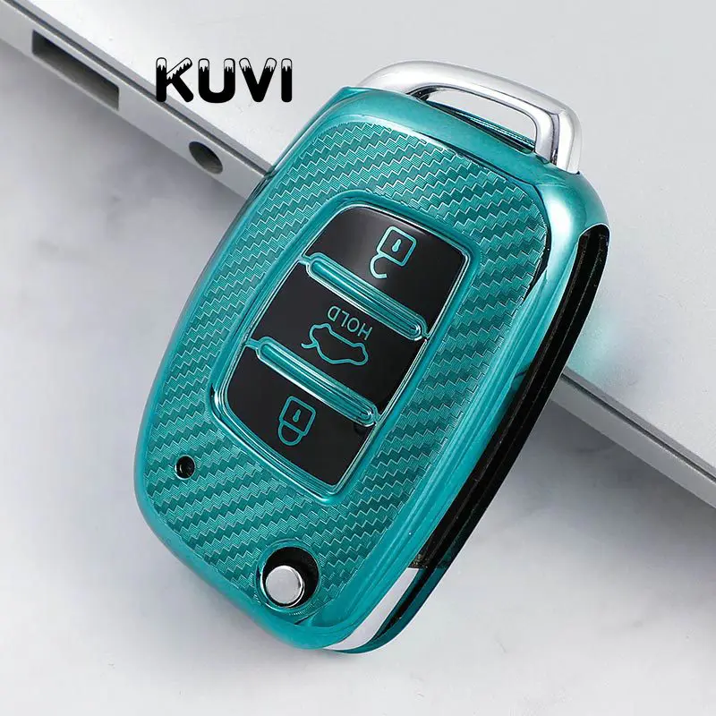 Carbon Tpu Car Folding Key Cover Case Shell For Hyundai Tucson Creta Ix25 I10 I20 I30 Verna Mistra Elantra Santa Fe 2015-2018 - - Racext™️ 22 - Racext Carbon Tpu Car Folding Key Cover Case Shell For Hyundai Tucson Creta Ix25 I10 I20 I30 Verna Mistra Elantra Santa Fe 2015-2018 - - Racext™️ - - Racext 21