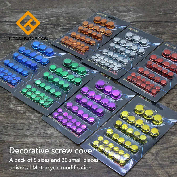 30 шт./компл. аксессуары для модификации мотоцикла крышка винта декоративные