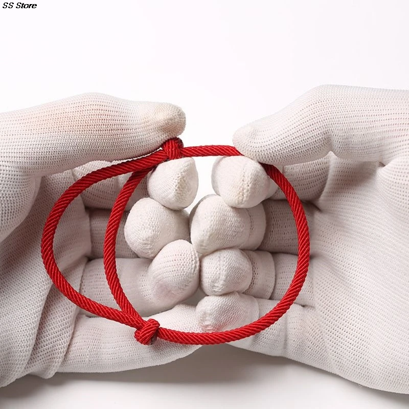 

2Pcs Red String of Fate Friendship Bracelets Kabbalah Protection Good Luck Simple Matching Bracelets for Lover Women Men