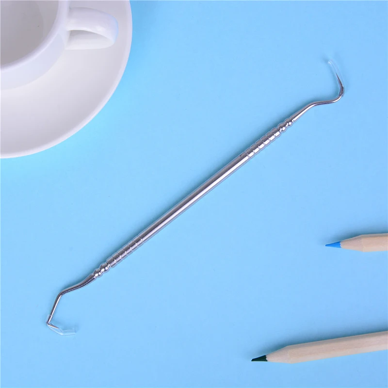 

Stainless Steel Dental Tool Products Double Ends Dentist Teeth Clean Hygiene Explorer Probe hook Pick 1pcs