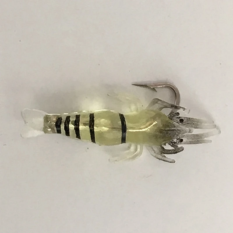 

10Pcs Soft Shrimp Fishing Lure Lifelike Craws Soft Lure ( Length: 4CM )