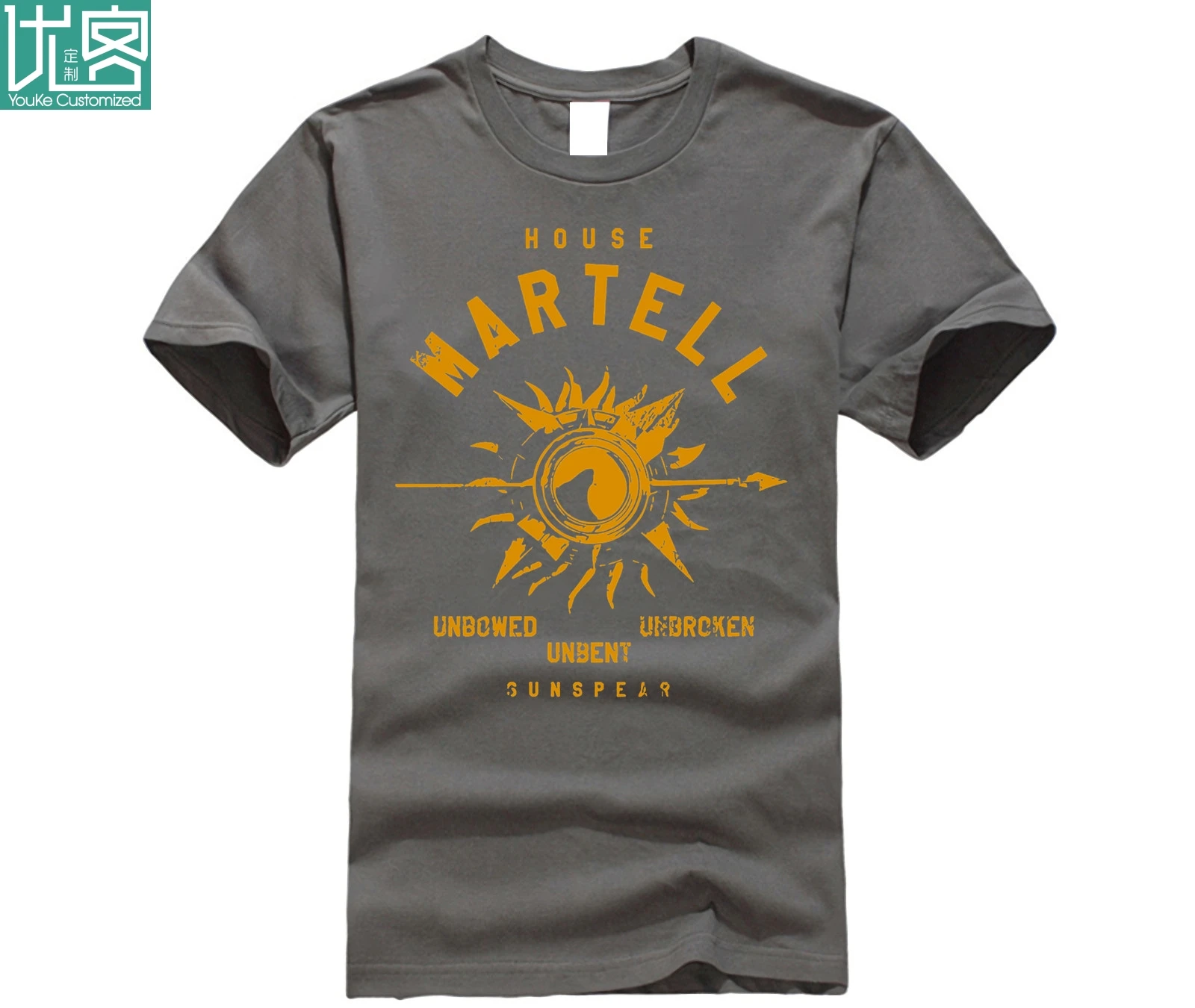 Мужская футболка с надписью House Martell Game Of Thrones без поклона и разбитого солнечного