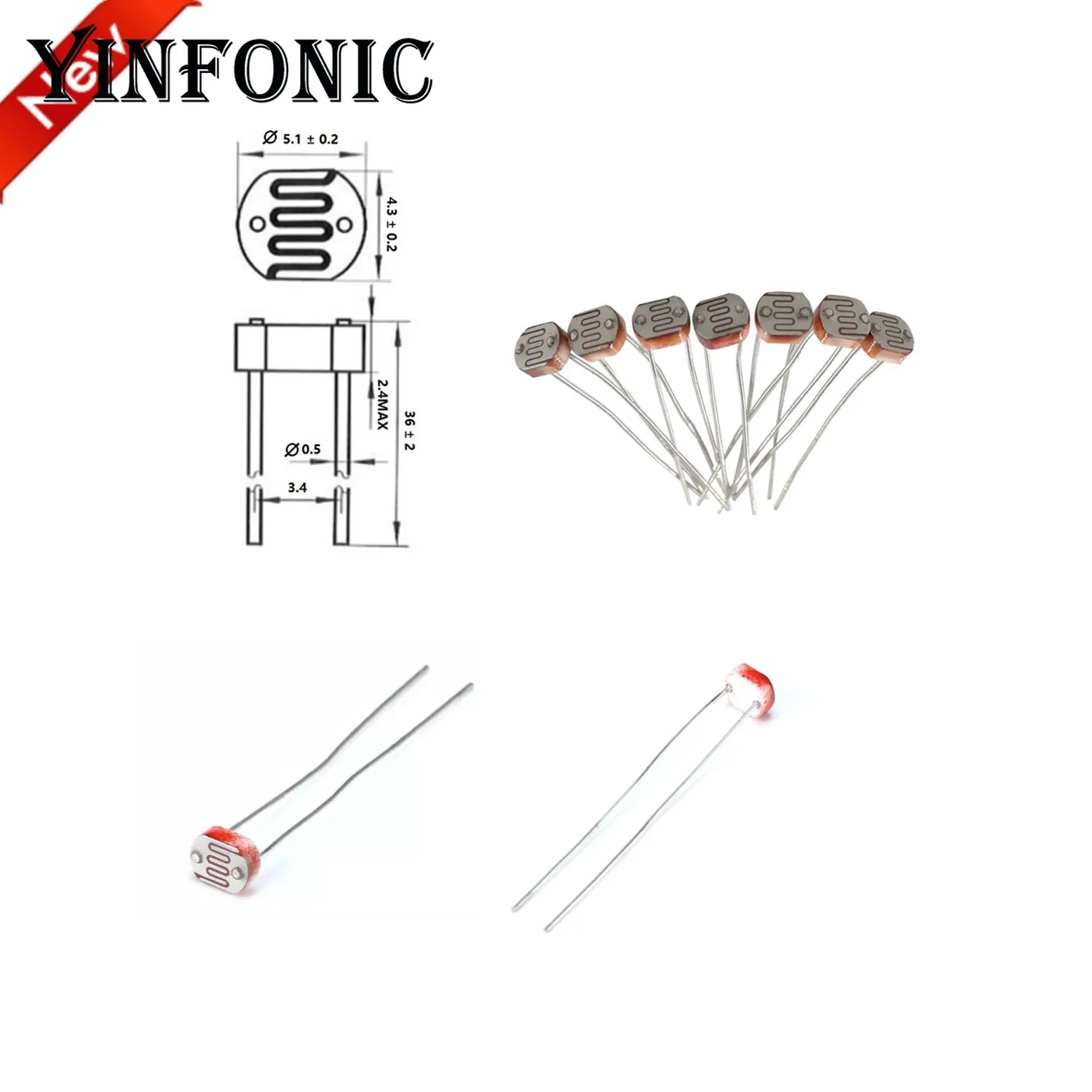 7values 70pcs Photoresistor kit GL5506 GL5516 GL5528 GL5537 GL5539 GL5549 MG4516 | Электронные компоненты и
