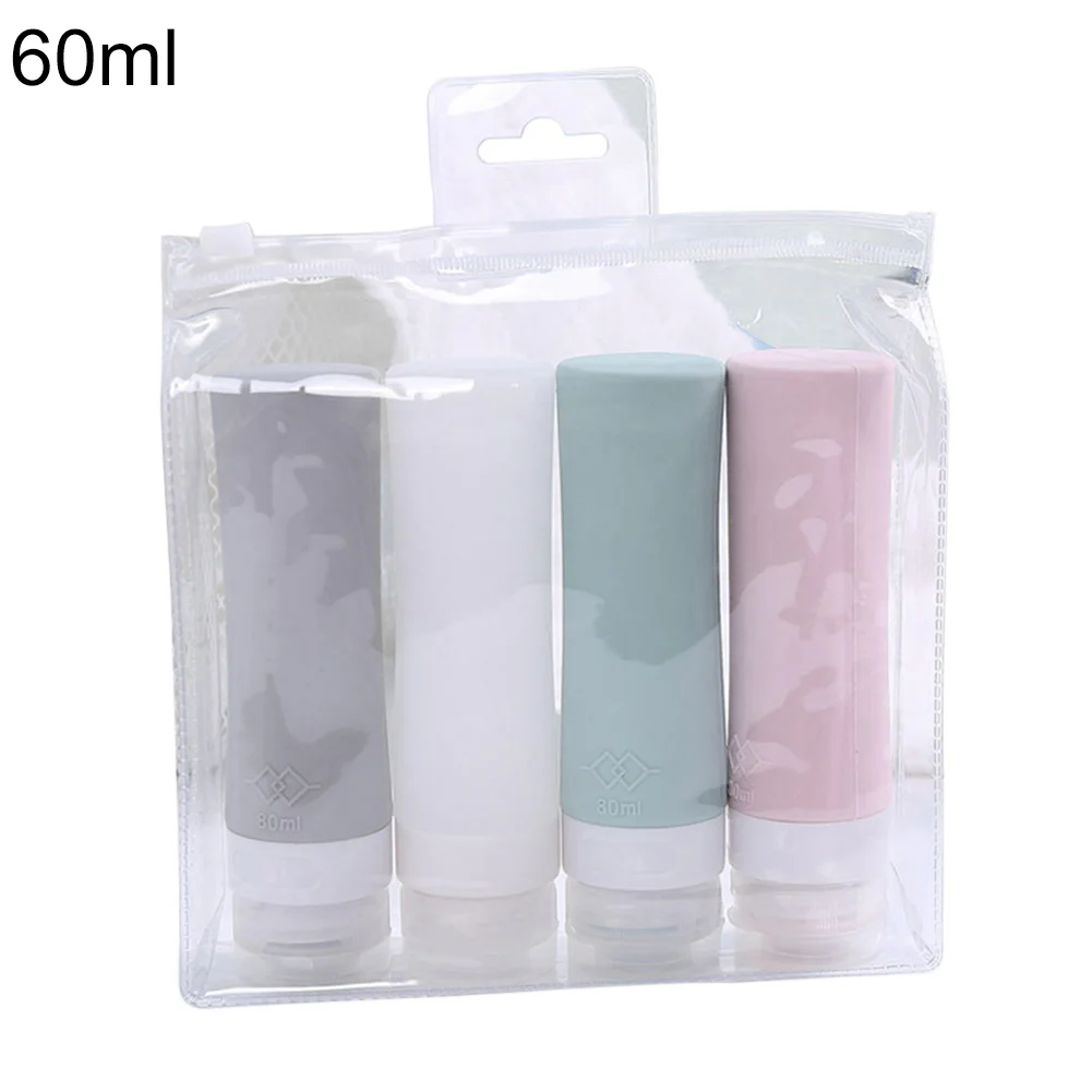 4 шт. 60/80 мл бутылки для путешествий с защитой от проливания лосьонами и хранения