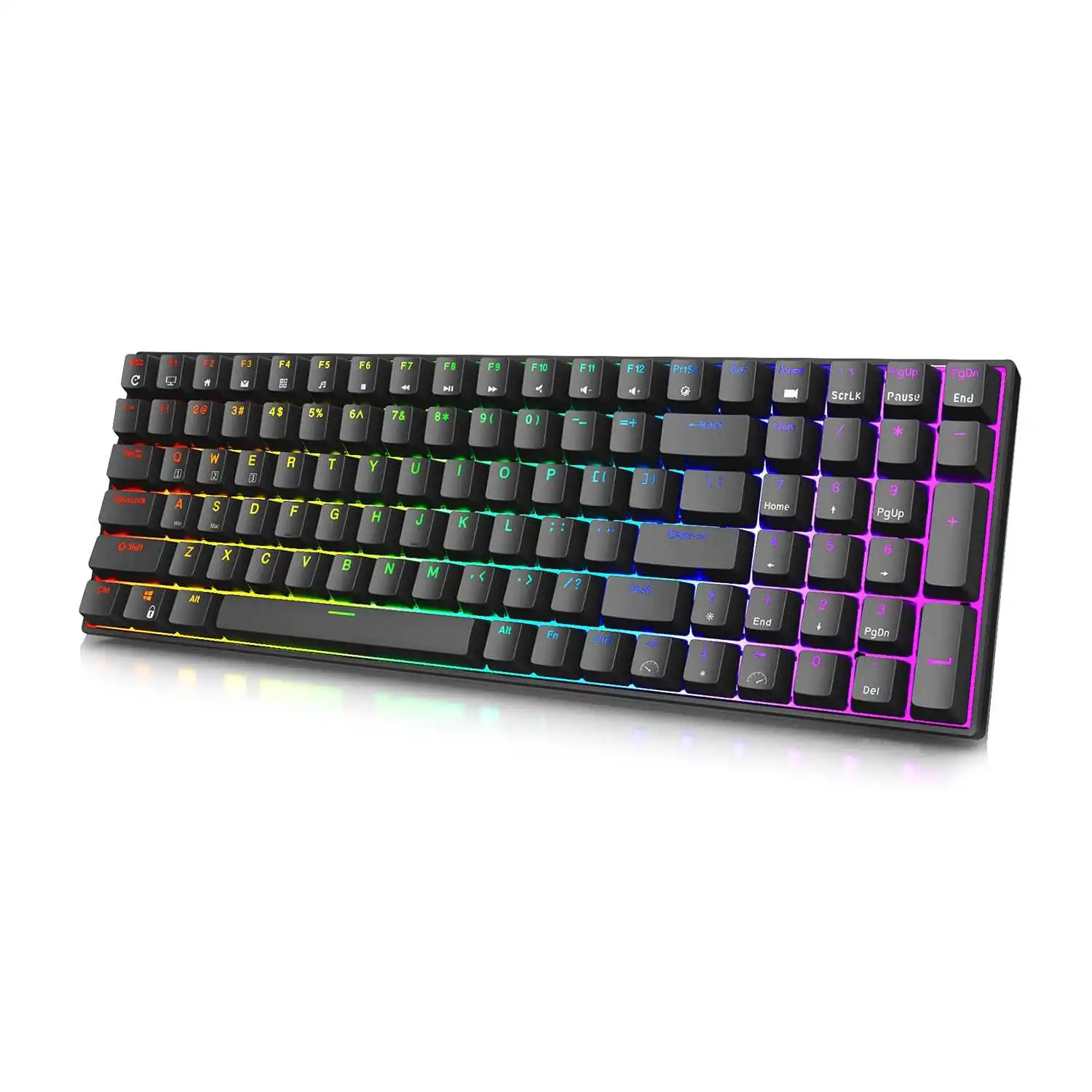 RK100 механическая клавиатура с 100 клавишами RGB популярный переключатель RK