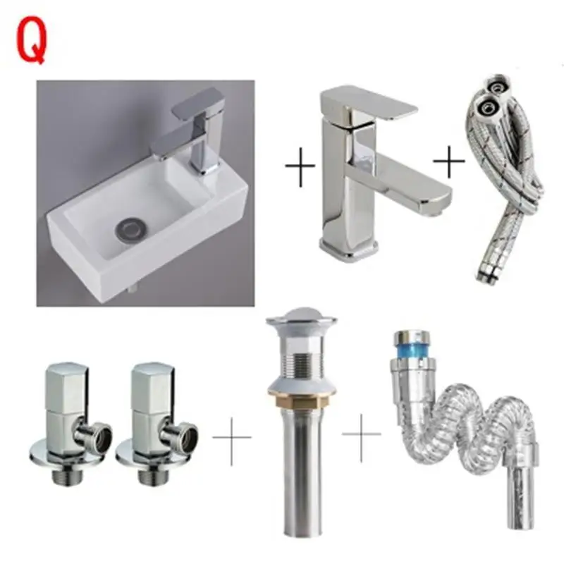 Version B Waschbecken Para Pia Black Fregadero Salle De Bain Lavabo Bagno чаша Wastafel Evier Cuba Banheiro Ванная раковина умывальник - Цвет: Version B