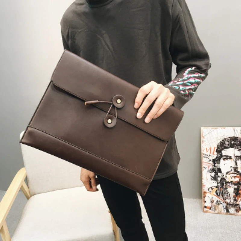 Рабочая сумка конверт клатч в форме книги А4 файл данных Офисные Сумки для мужчин