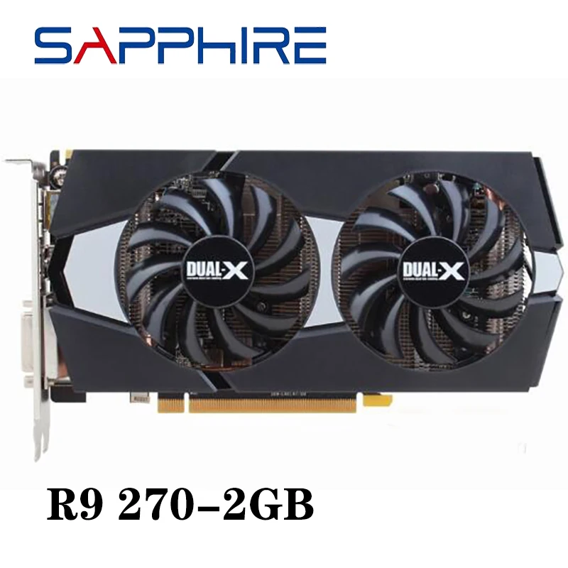 Б/у видеокарты SAPPHIRE R9 270 2 Гб GPU для AMD Radeon R9270X 256Bit графические карты настольного
