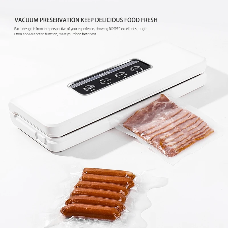 ROSPEC Food Vacuum Sealing Storage Bags Preservation Kits Dry Wet Fruit Meat Vaccum Sealer Packer Fresh-Keeping BPA Free 20*25 | Бытовая