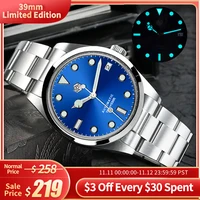 san martin 39mm explorer watch men 36mm oyster bracelet sport 10bar luminous luxury diving automatic mechanical watches