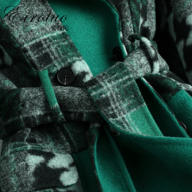 

Coat Wool 100% 2020 Autumn Winter Jacket Women Double Side Woolen Coat Female Korean Long Jacket Manteau Femme ER19-T711 en