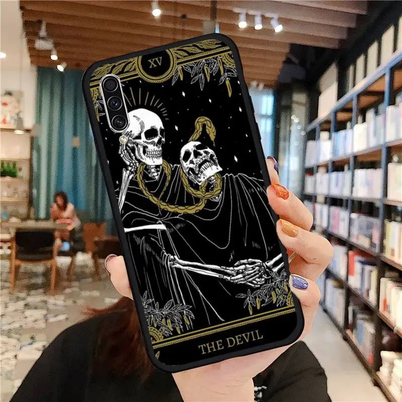 

skull Tarot Phone Case For Samsung galaxy S 21 20 10 8 A 50 21s 51 71 70 40 20 20e note 10 plus Ultra 5g fe