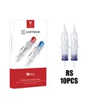 314 иглы из нержавеющей стали, Круглый шейдер, 10 шт., иглы для тату-картриджа, экстремальные иглы 5RS 7RS 9RS 11RS, Иглы для татуировки