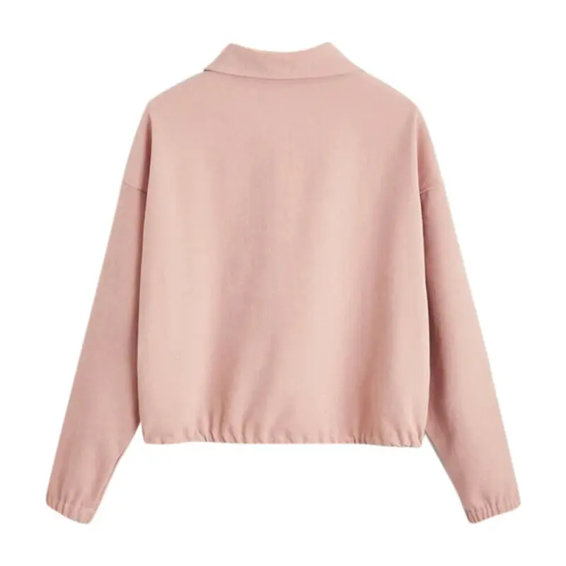 

Womens Ladies Long Sleeve Zip Up Jacket Casual Loose Pocket Drawstring Outerwear