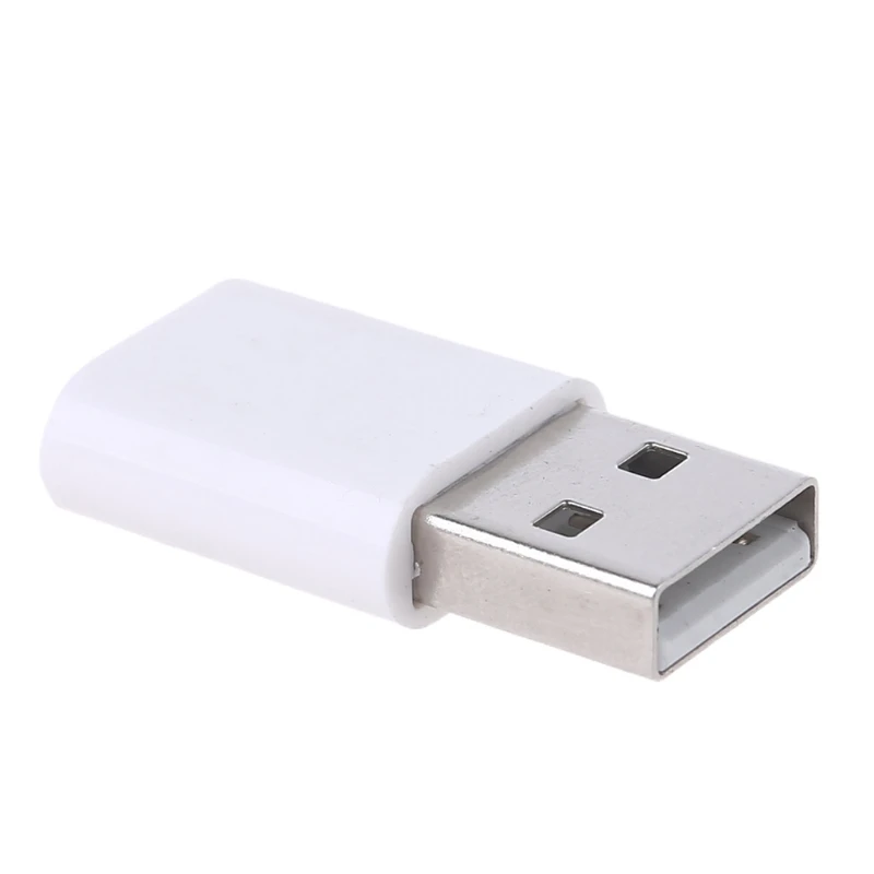 Переходник с USB папа на Micro Мама Белый адаптер для зарядки и передачи данных