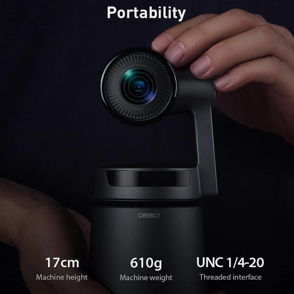 OBSBOT Tail Auto Director Ai Camera 4K видеокамера AI отслеживание съемки 1850 мАч 360 4k 60fps