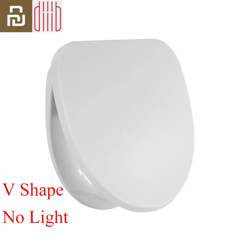V Type No Light Xiaomi Mijia Dabai U/V тип Ночной свет крышка сиденья унитаза набор медленно закрывающийся бытовой Быстрый выпуск ванная комната крышка унитаза - Цвет: V Type No Light