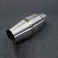1 pcs universal stainless steel motorcycle exhaust catalyst mid pipe modified muffler for expansion escape motorrad accessories