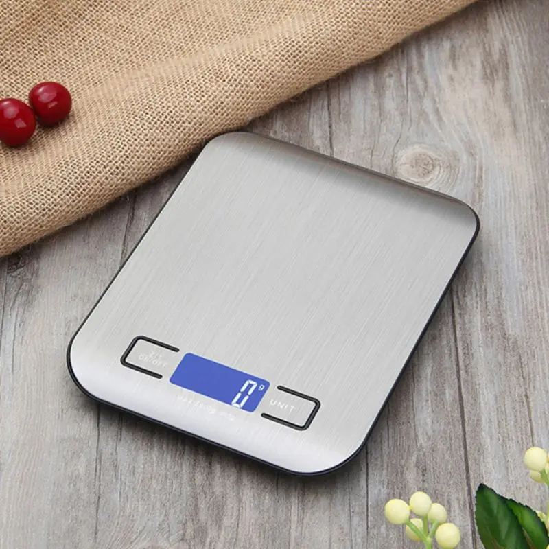 

Professional Touch Digital Kitchen Scale Electronic Food Scales Measuring Tools/ LCD Display & Stainless Steel Platform