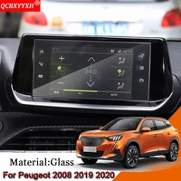 gps navigation screen film dashboard glass display screen film climate control automobile accessories for peugeot 2008 2019 2020