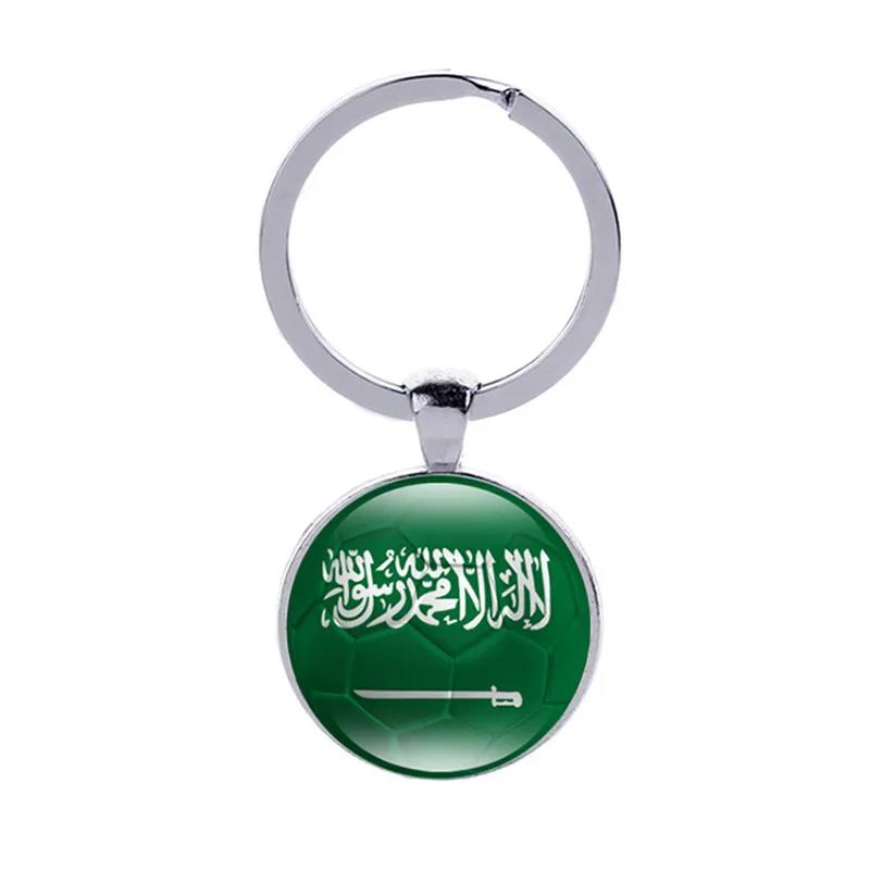 

Sweden Saudi Arabia Peru Tunisia Senegal National Flags Car Keyring Keychain Auto Key Ring Chain Crystal Pendant