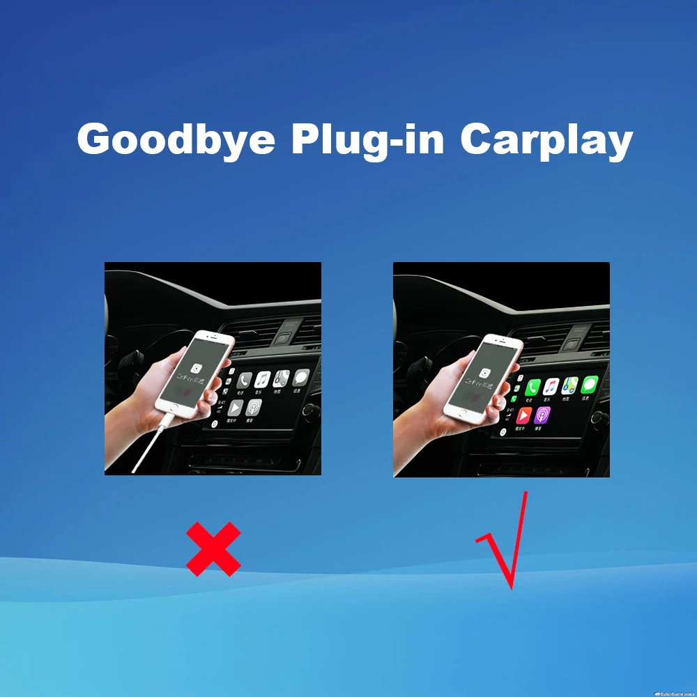 Беспроводной активатор конвертер USB CarPlay для VW Audi Benz Porsche Volvo оригинальный