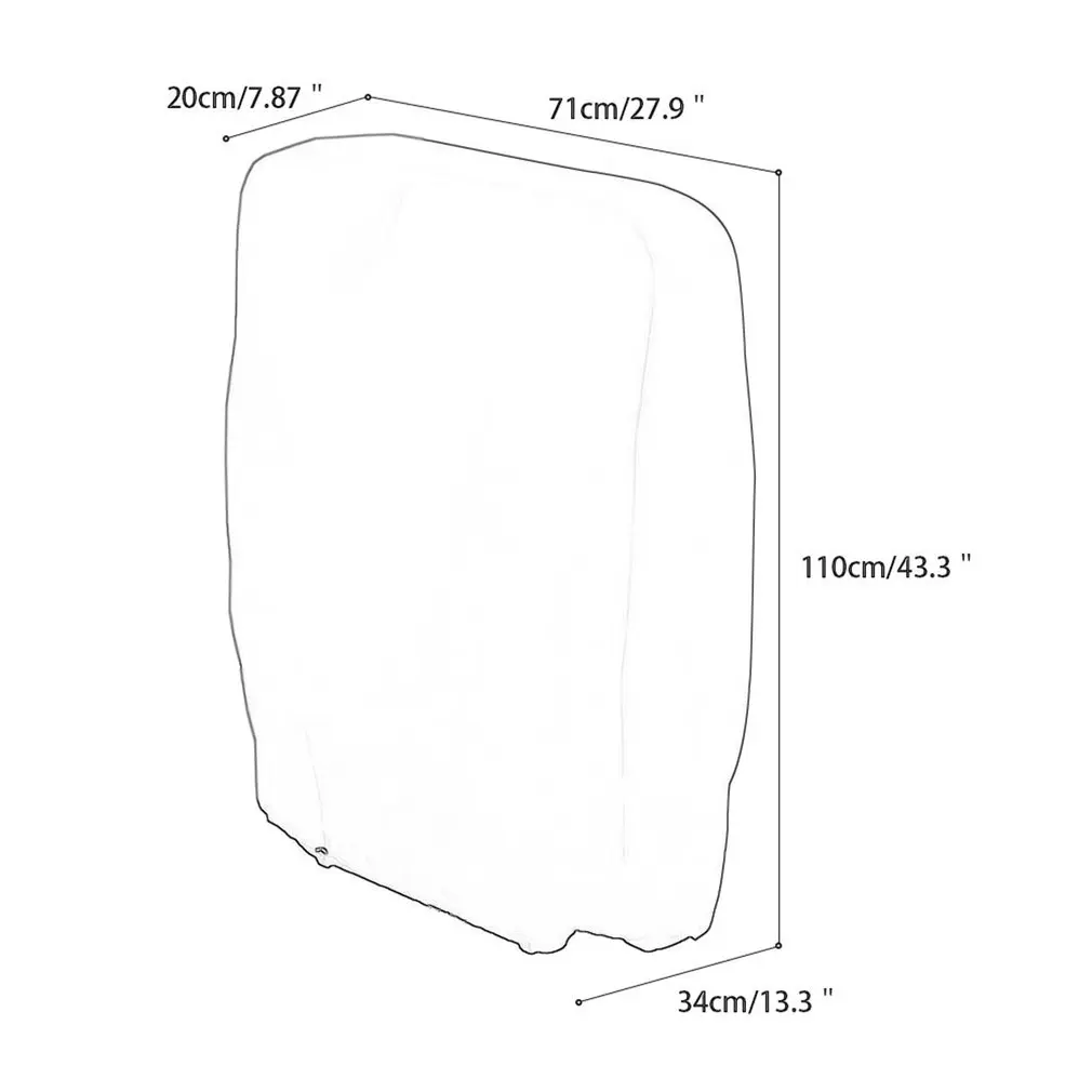 

210 Oxford Cloth Outdoor Folding Chair Dust Cover Protective Cover Waterproof Anti-UV Garden Furniture Protection