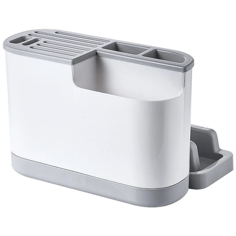 

Household knife storage rack multi-function knife holder storage rack chopsticks plastic drain tube kitchen knife rest