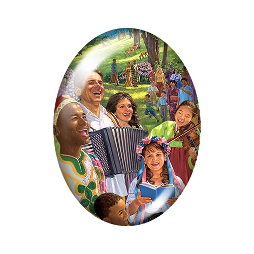 JW.ORG иовские лья JW Библия любовь Овальный 18x2 5 мм/30x40 мм Смешанные фото стекло