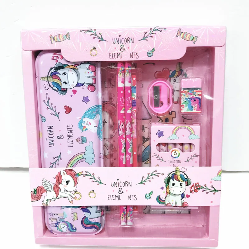 2020 Sharkbang Kawaii Union Kids HB Набор деревянных карандашей точилка ластик карандаш для
