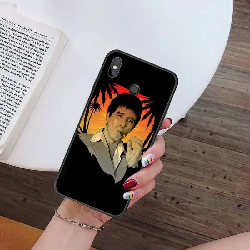 

EWAU Scarface Tony Montana Phone Case For Xiaomi Redmi note 7 8 9 t k30 max3 9 s 10 pro lite