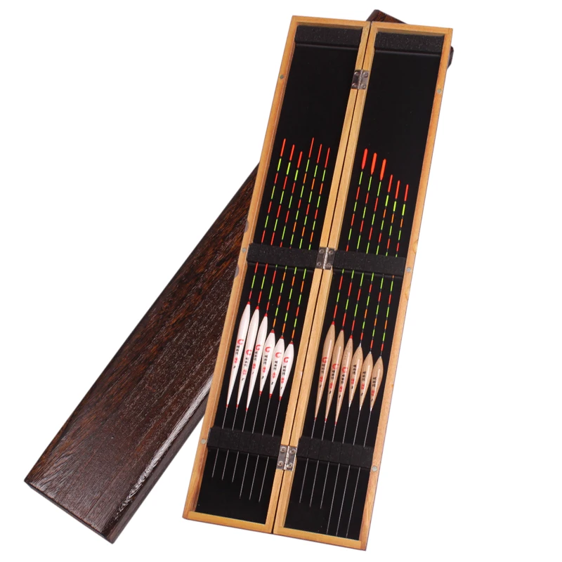 

12 Pcs Barguzinsky Fir Float Set Nano Float Set Bottom Fishing Float with Box Bold and Eye-catching Fishing Tackle Supplies