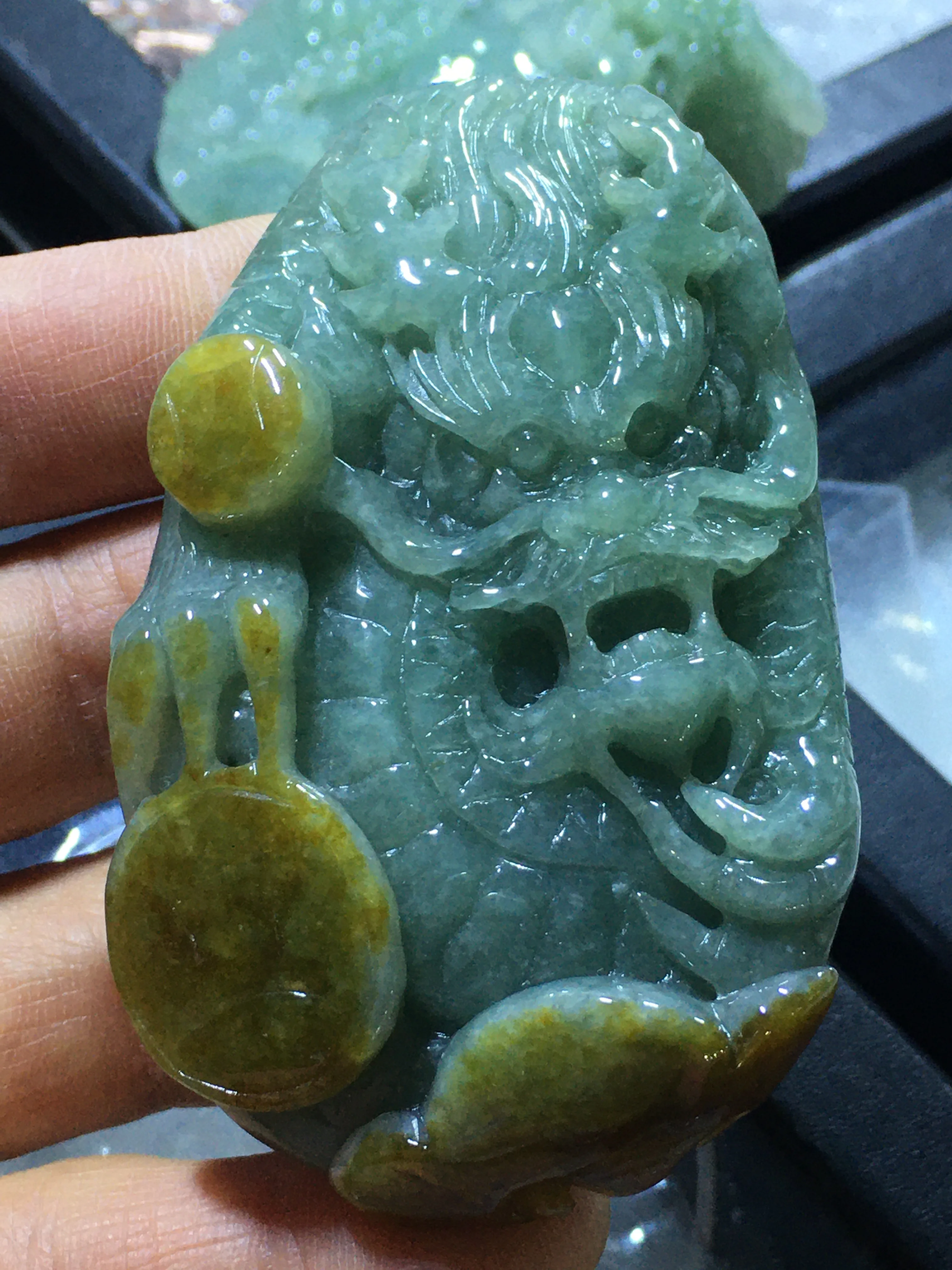 

Natural 7A Myanmar jade Handcarved jade landscape green jade pendant jade necklace men pendants jewelry jade necklaces