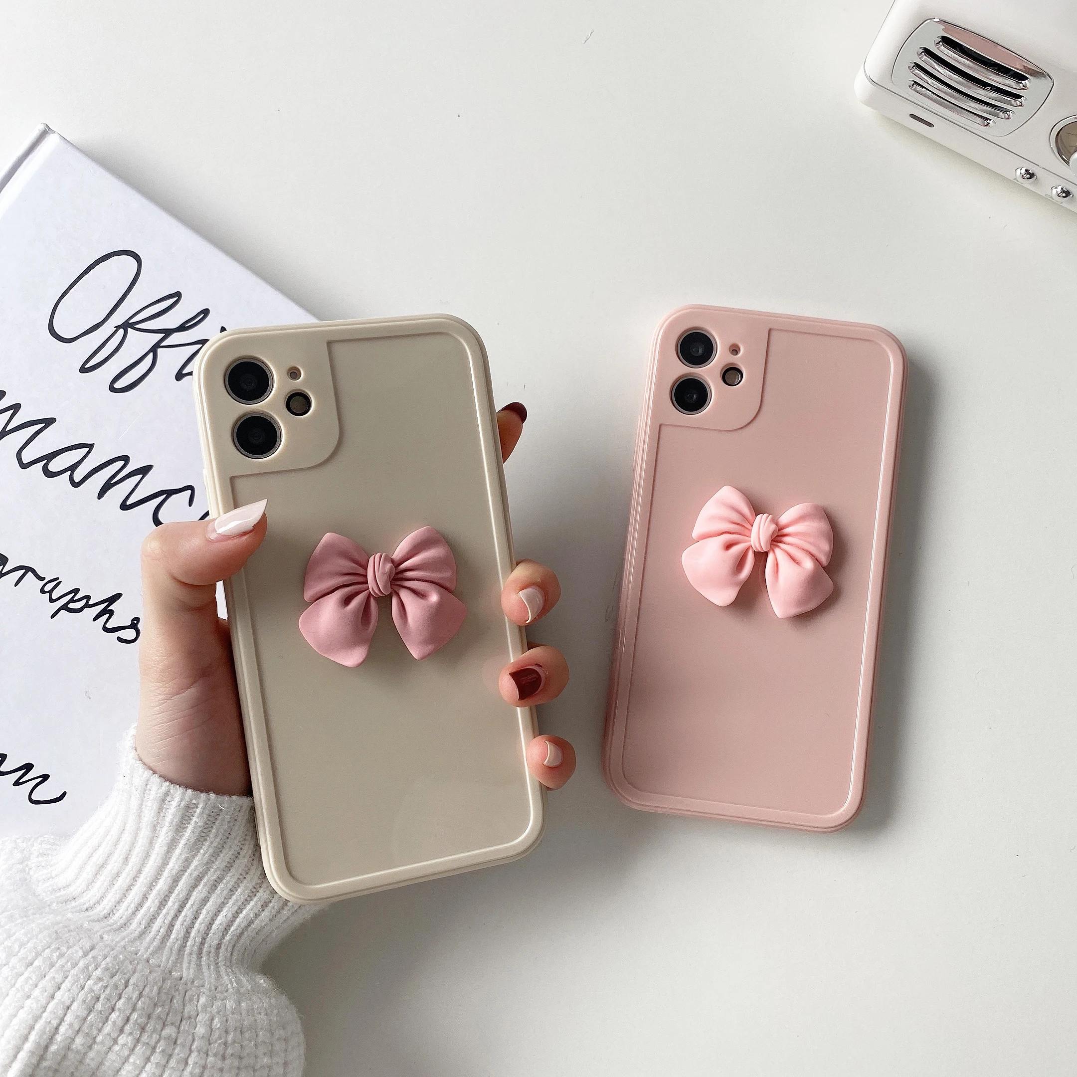 Роскошный симпатичный однотонный дизайнерский силиконовый чехол для телефона с