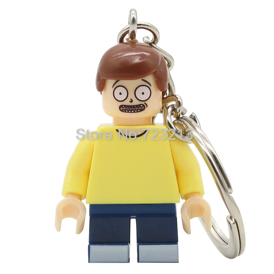 Morty Smith Один мультфильм Кот История игрушек фильм волшебник OZ Брелок фигурка Барт Базз Лайтер строительные блоки модели игрушки - Цвет: Morty Smith