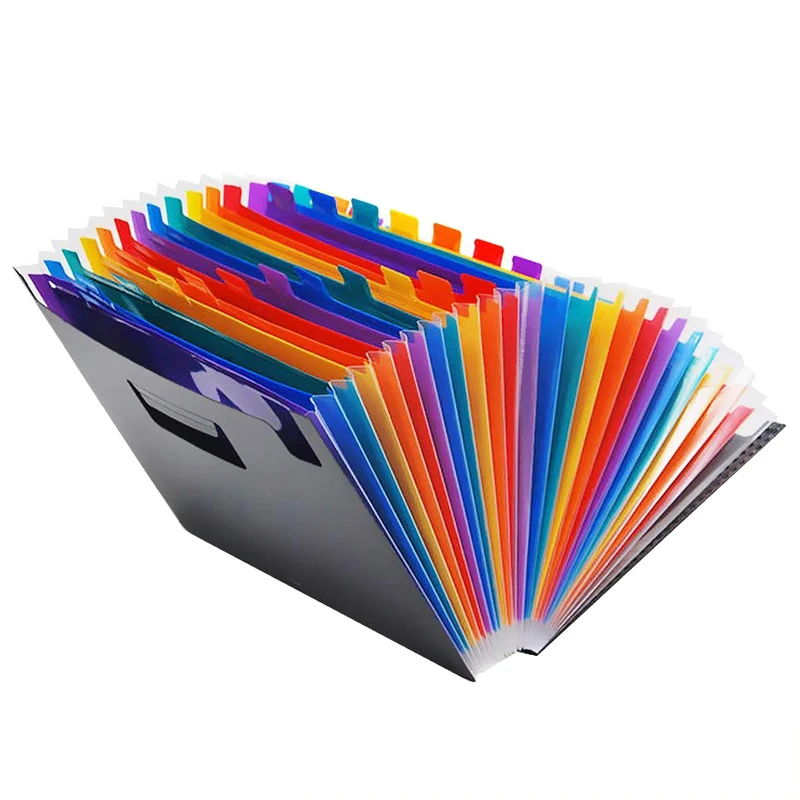 Горячая распродажа 13/24 карманов расширяющаяся папка для файлов A4 органайзер