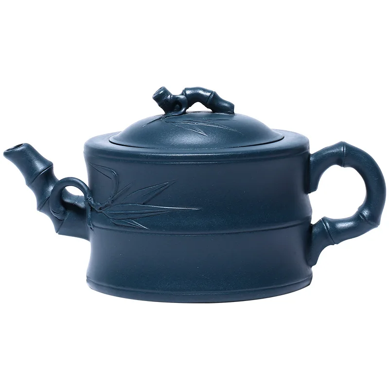 

Yixing raw mine tianqingni Zisha teapot handmade bamboo teapot 320ml household kungfu tea set