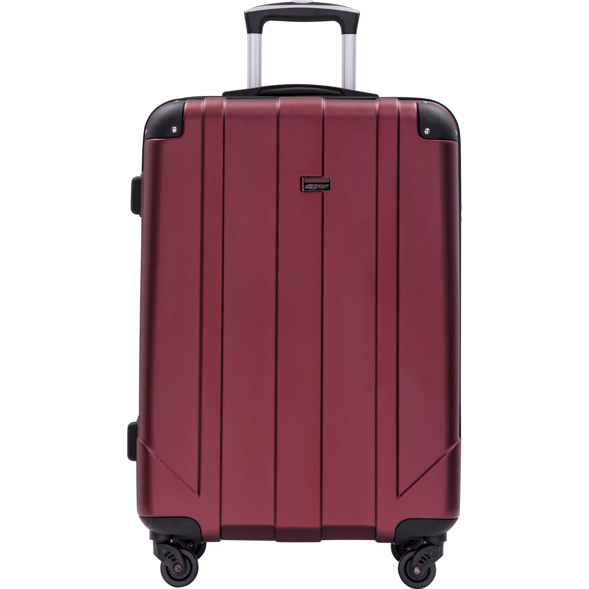 

Spinner Luggage with Built-in TSA and Protective Corners, P.E.T Light Weight Carry-On 20" 24" 28" Suitcases (24 inch, Mahogany R
