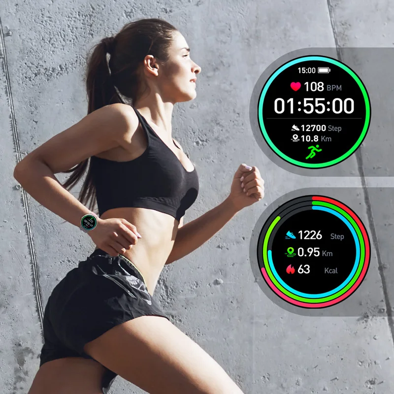 kw66 smart watch men bluetooth 5 0 smart bracelet blood pressure heart rate sports fitness tracker ip68 waterproof smartwatch free global shipping