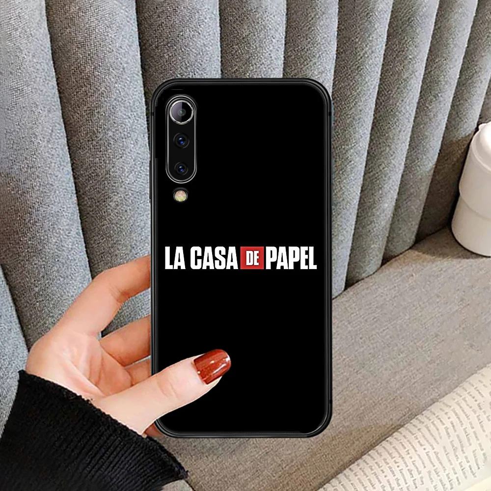 

TV Series La Casa De Papel Phone Case cover For XIAOMI redmi note K 4 5 6 7 8 9 10 20 30 3 A X Pro ultra black back painting