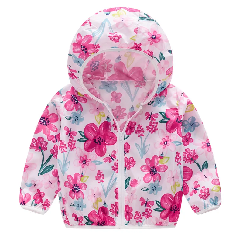 BBD New Children Jacket Boysgirls Summer Hooded Long Sleeved Thin Sun Protection Coat Tops Infants 2-7year Costume Kids Clothes | Детская